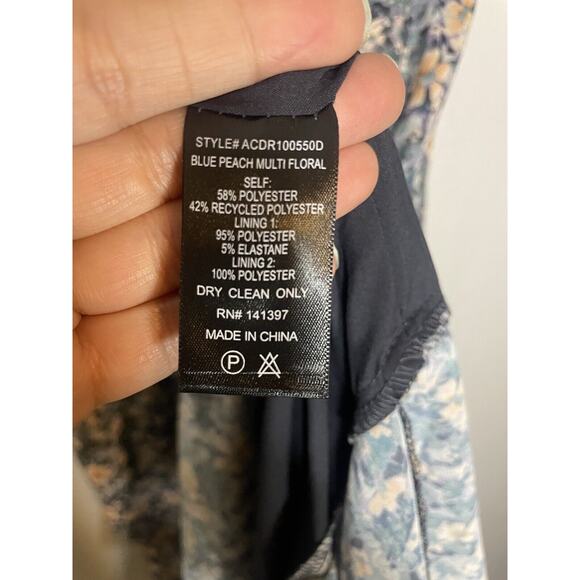 ASTR The Label Santorini Women's Floral Ruffled One Shoulder Midi Dress Size L - Picture 6 of 8